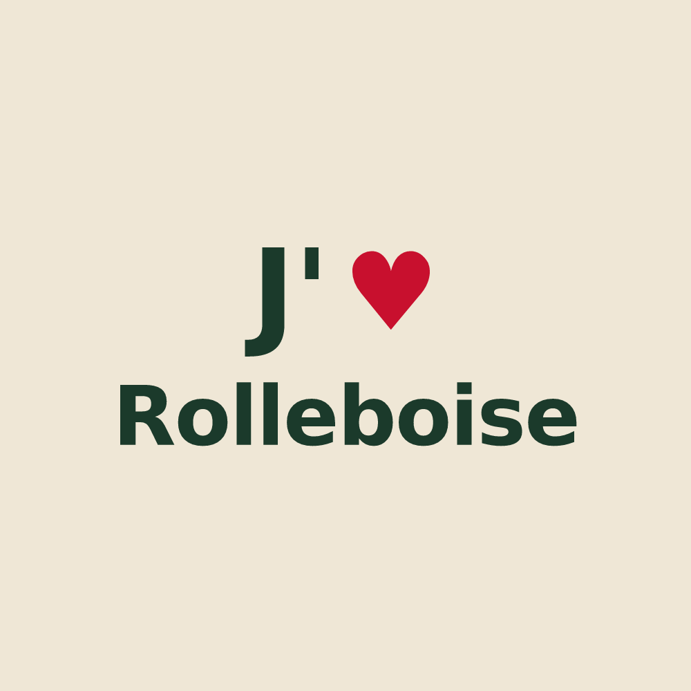 Tote bag personnalisé Rolleboise — design J'aime Rolleboise