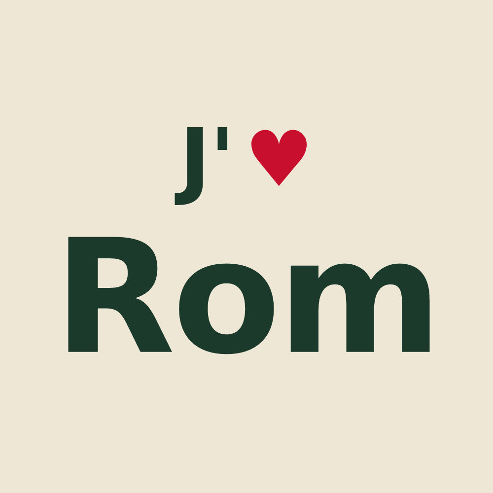 Tote bag personnalisé Rom — design J'aime Rom