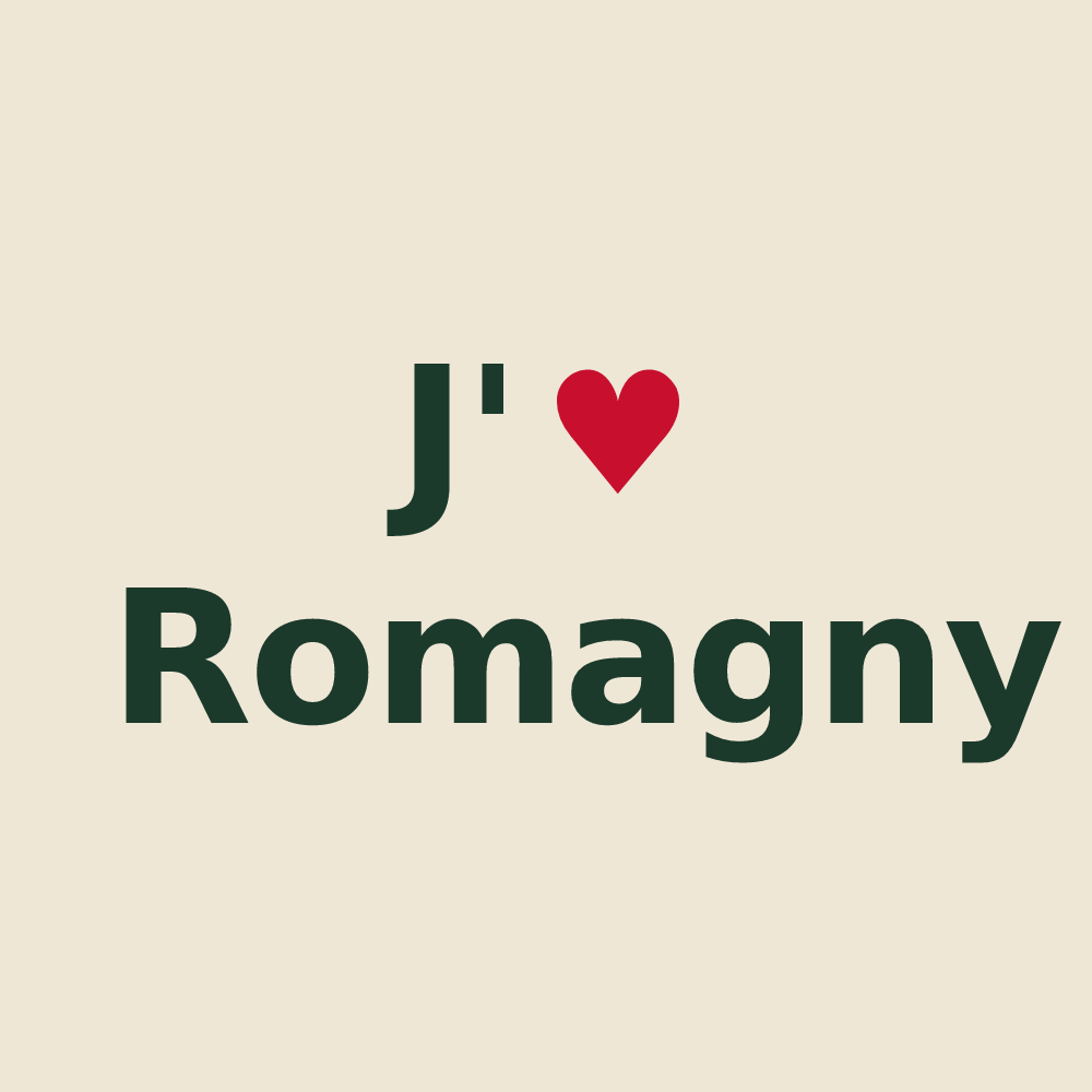 Tote bag personnalisé Romagny — design J'aime Romagny