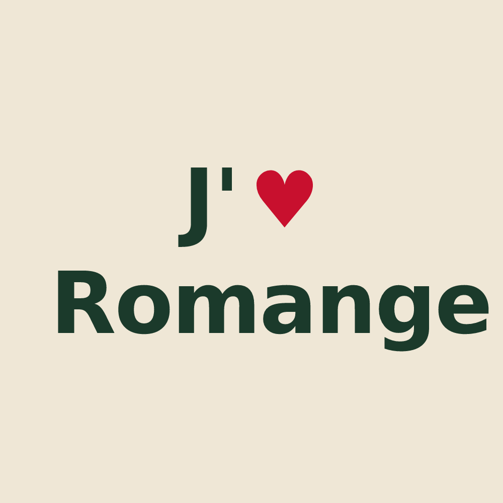 Tote bag personnalisé Romange — design J'aime Romange
