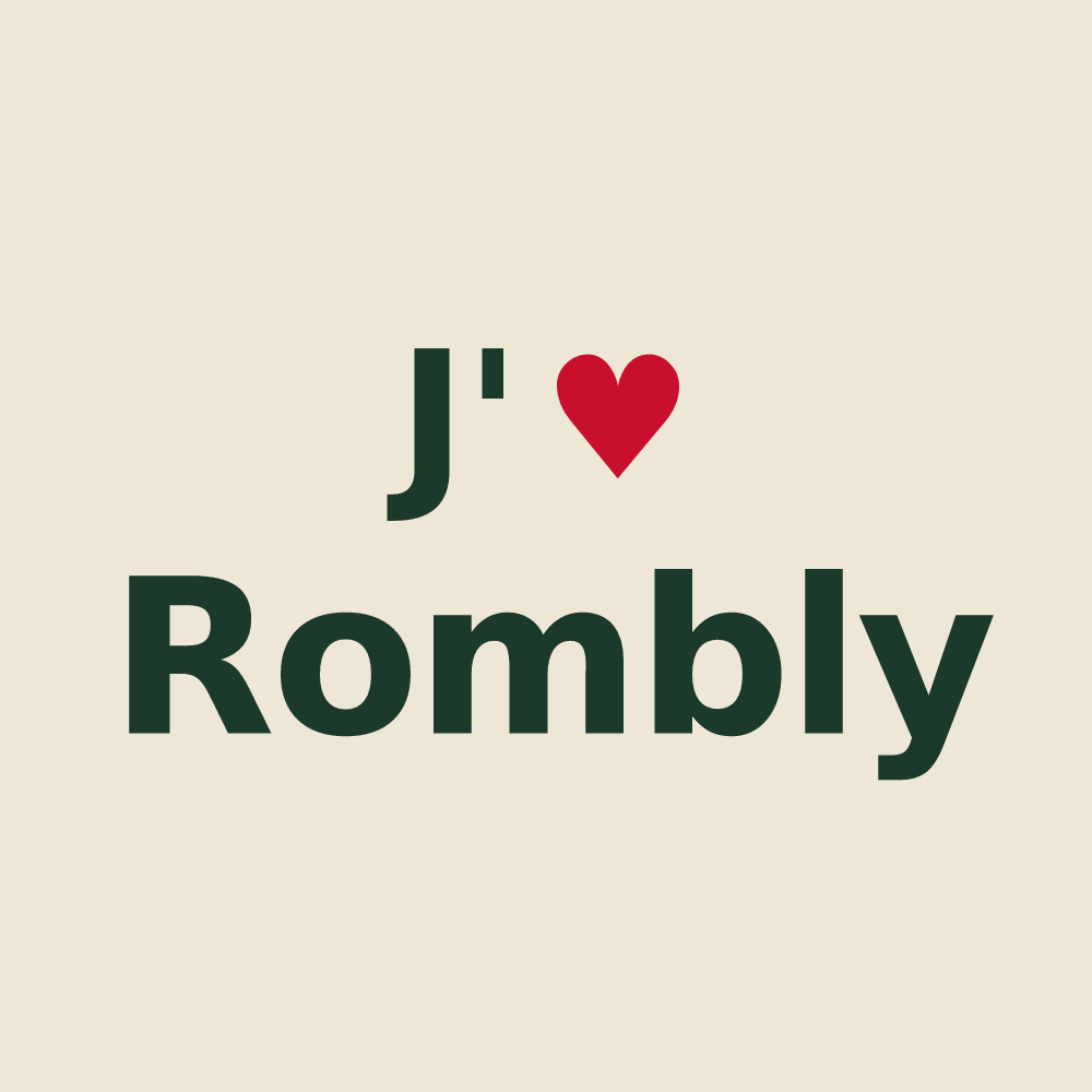 Tote bag personnalisé Rombly — design J'aime Rombly
