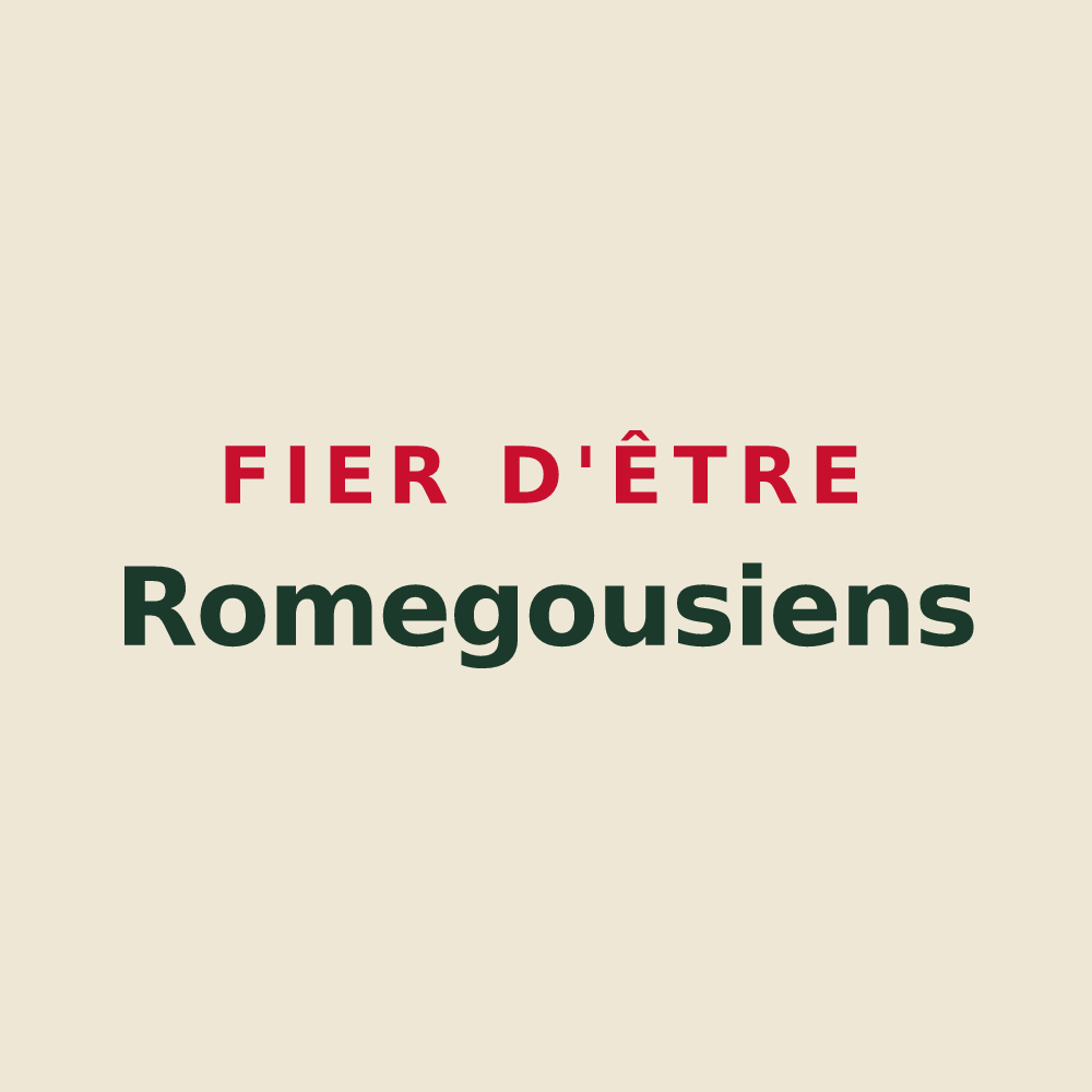 Tote bag « Fier d'être Romegousiens » — design pour Romegoux