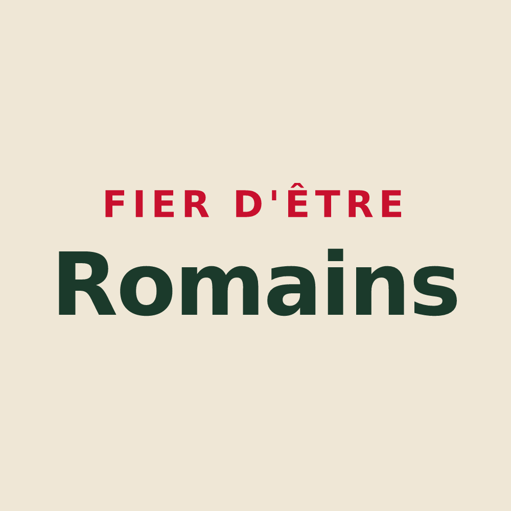 Tote bag « Fier d'être Romains » — design pour Romery