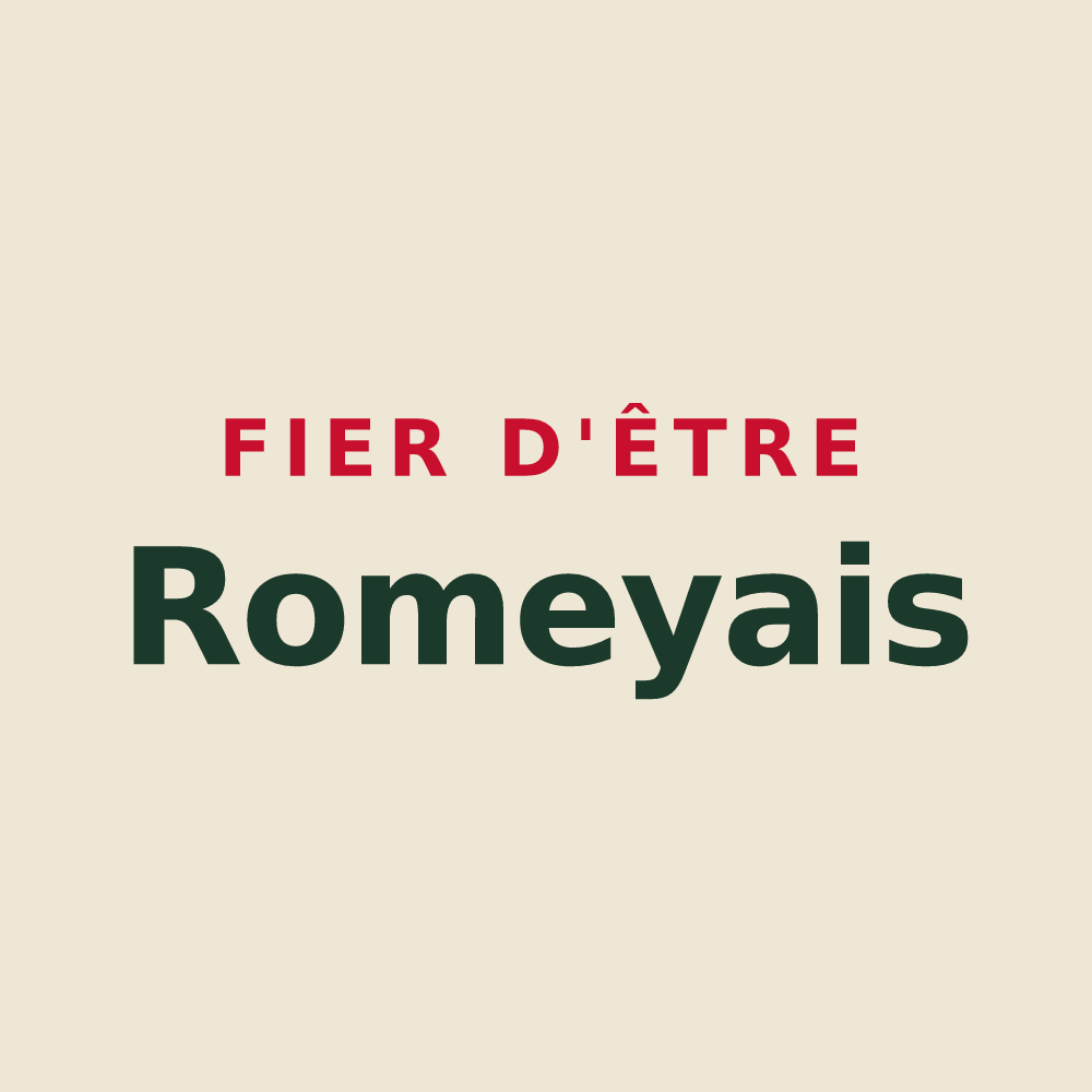 Tote bag « Fier d'être Romeyais » — design pour Romeyer