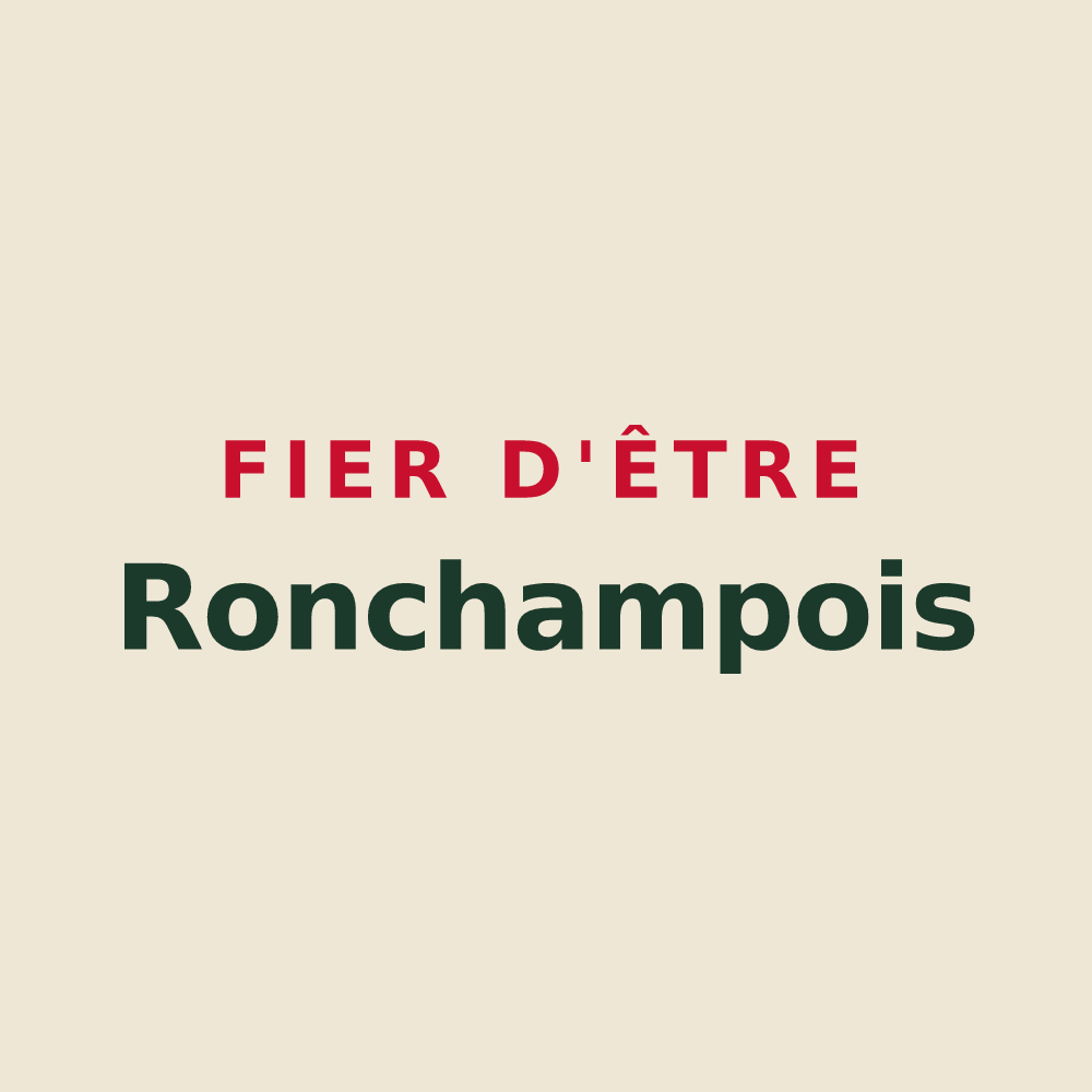 Tote bag « Fier d'être Ronchampois » — design pour Ronchamp