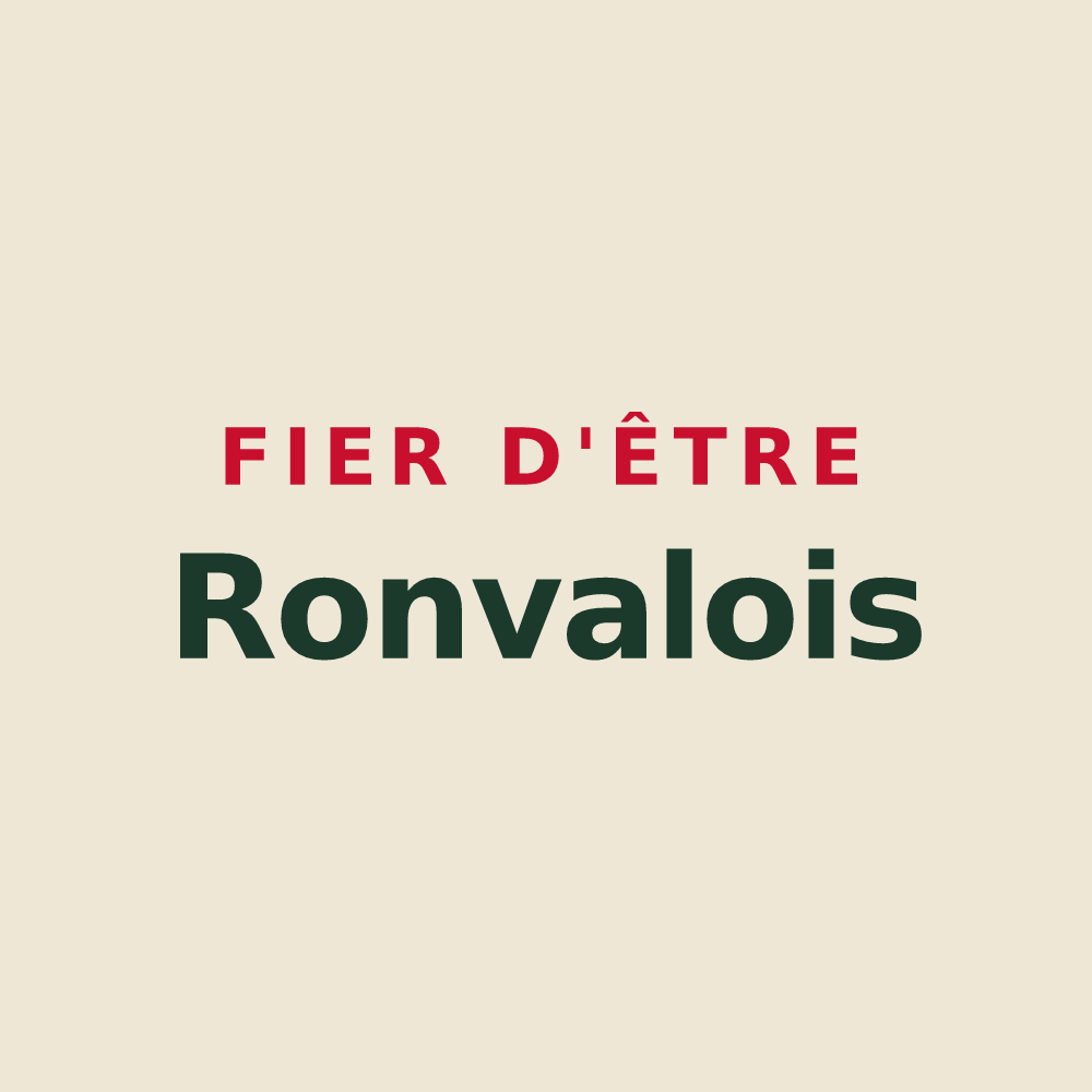 Tote bag « Fier d'être Ronvalois » — design pour Ronvaux
