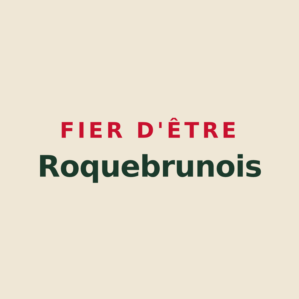 Tote bag « Fier d'être Roquebrunois » — design pour Roquebrune-sur-Argens