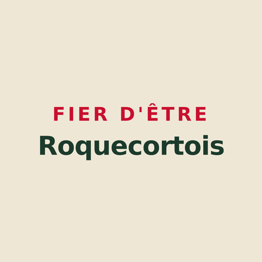 Tote bag « Fier d'être Roquecortois » — design pour Roquecor