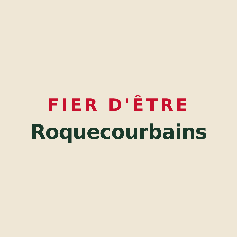 Tote bag « Fier d'être Roquecourbains » — design pour Roquecourbe