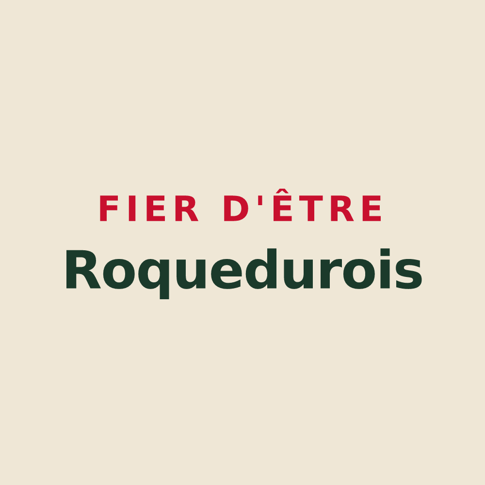 Tote bag « Fier d'être Roquedurois » — design pour Roquedur