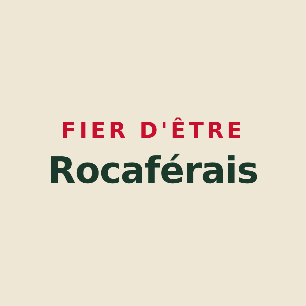 Tote bag « Fier d'être Rocaférais » — design pour Roquefère
