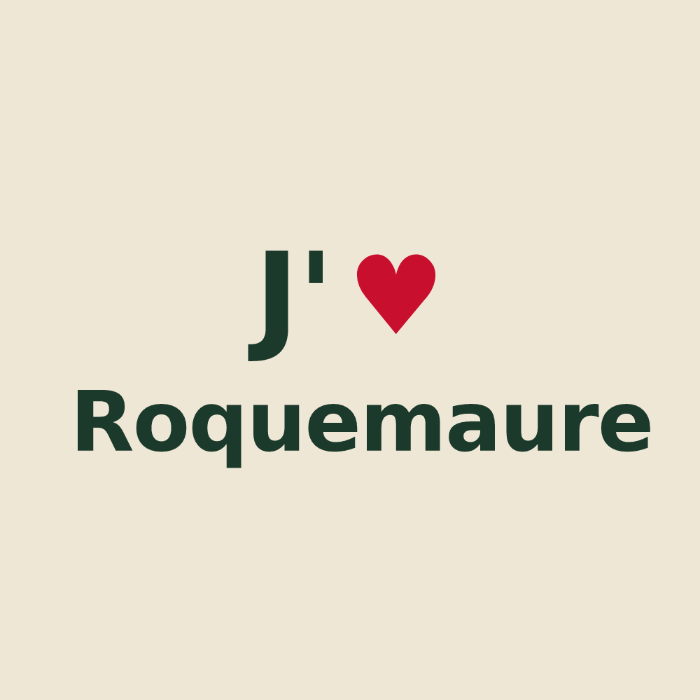 Tote bag personnalisé Roquemaure — design J'aime Roquemaure