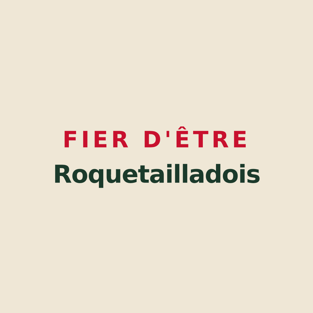 Tote bag « Fier d'être Roquetailladois » — design pour Roquetaillade-et-Conilhac