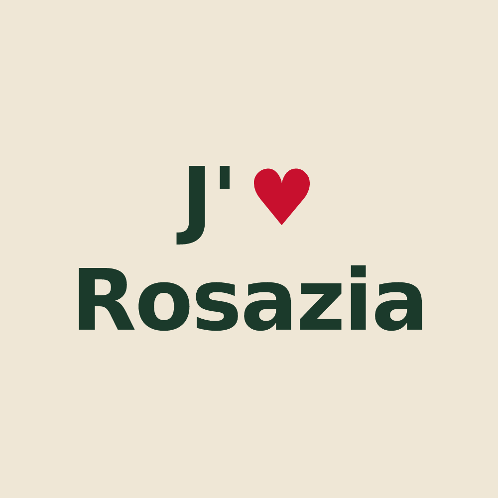 Tote bag personnalisé Rosazia — design J'aime Rosazia