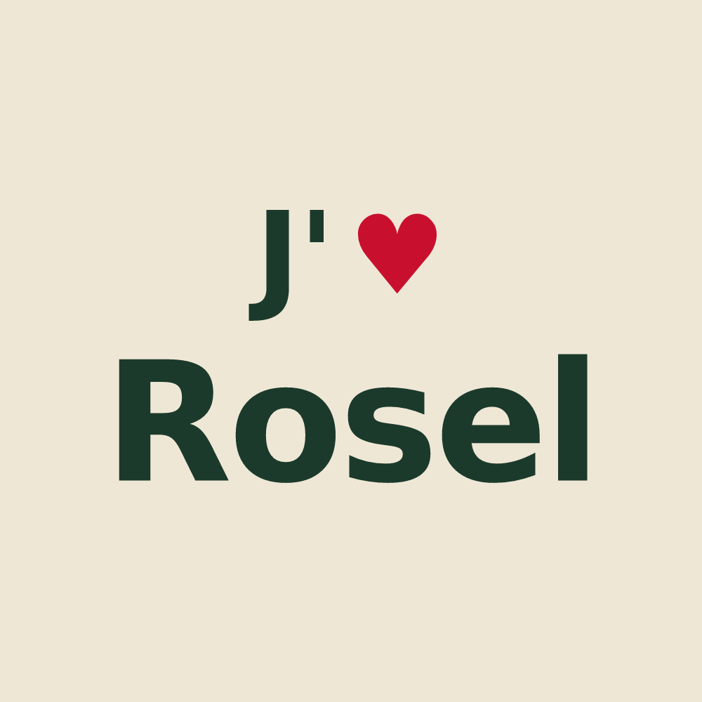 Tote bag personnalisé Rosel — design J'aime Rosel