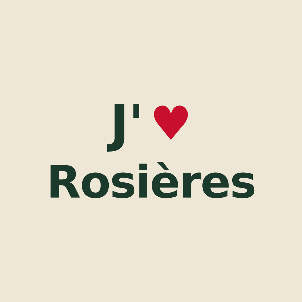Tote bag personnalisé Rosières — design J'aime Rosières