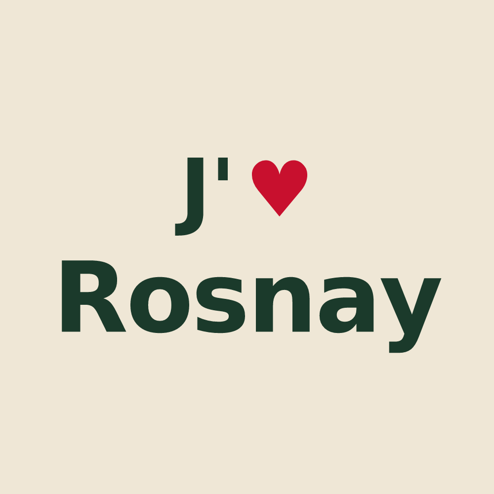 Tote bag personnalisé Rosnay — design J'aime Rosnay