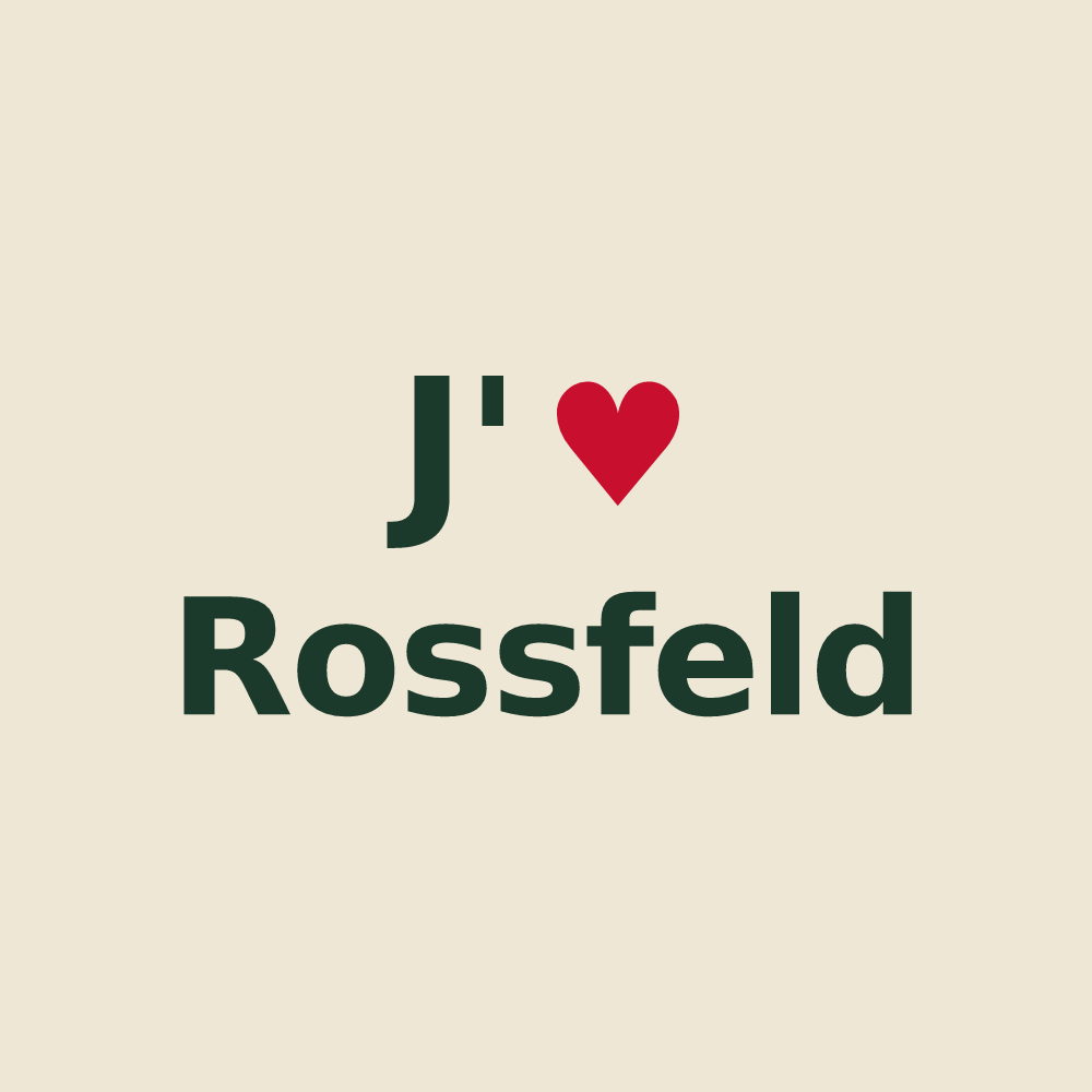Tote bag personnalisé Rossfeld — design J'aime Rossfeld