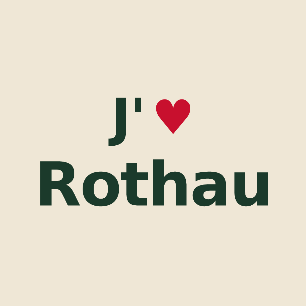 Tote bag personnalisé Rothau — design J'aime Rothau