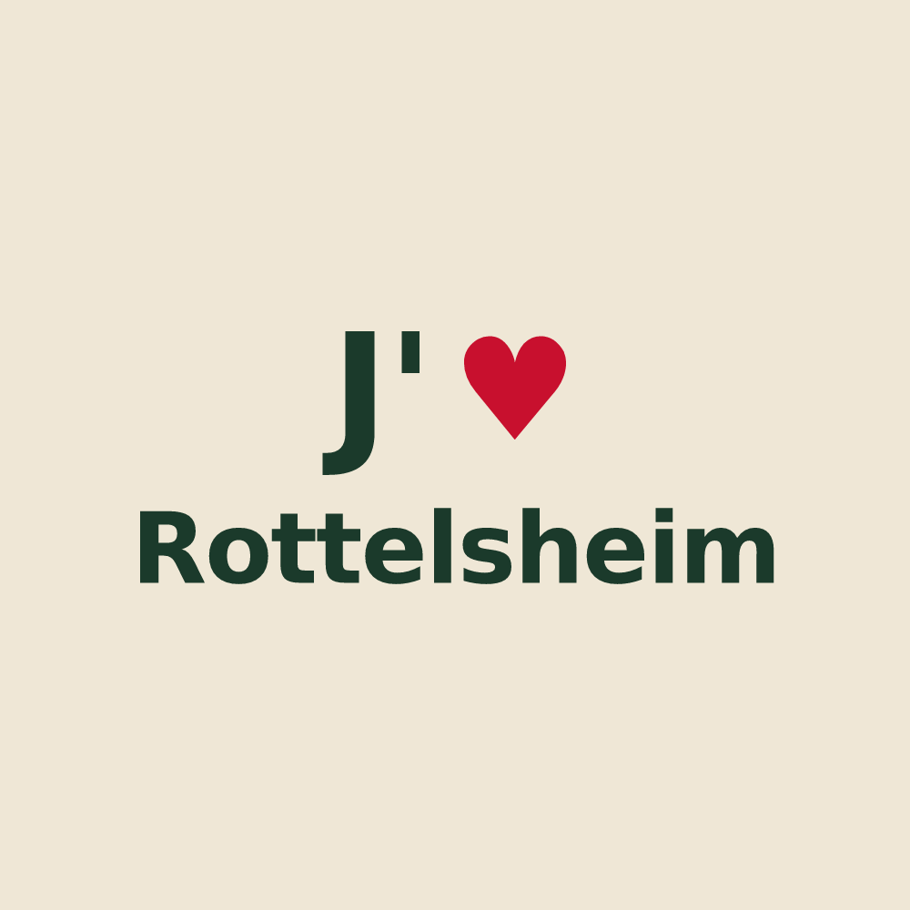 Tote bag personnalisé Rottelsheim — design J'aime Rottelsheim