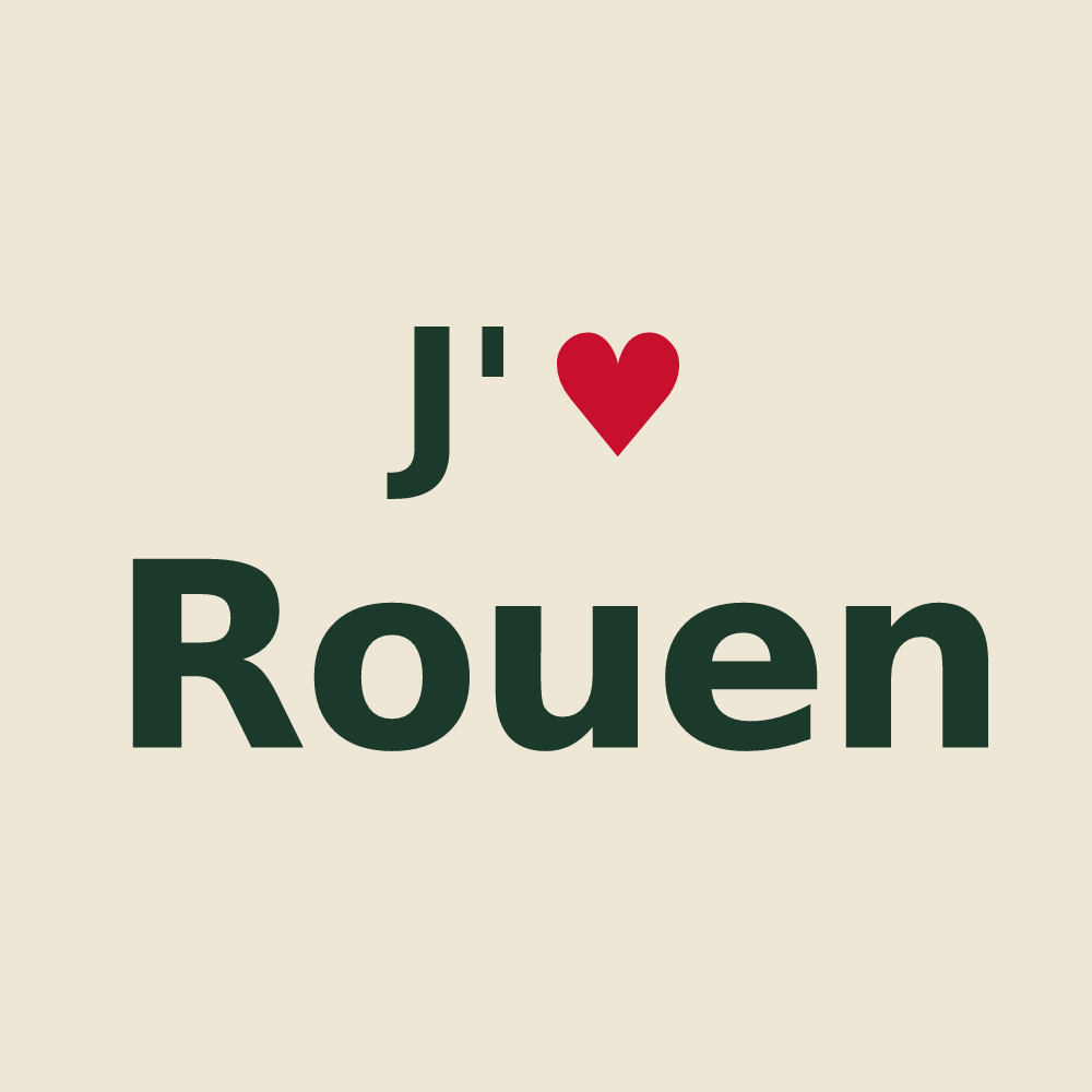 Tote bag personnalisé Rouen — design J'aime Rouen