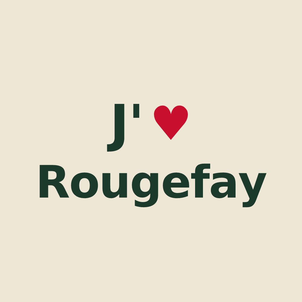 Tote bag personnalisé Rougefay — design J'aime Rougefay