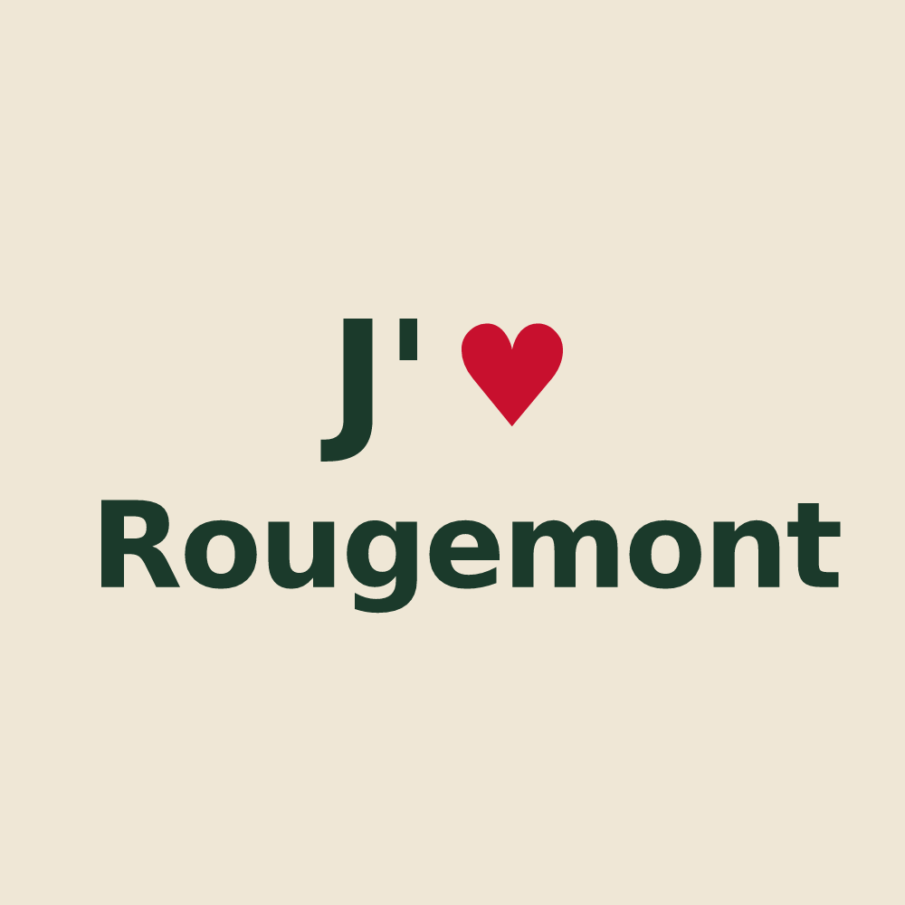 Tote bag personnalisé Rougemont — design J'aime Rougemont