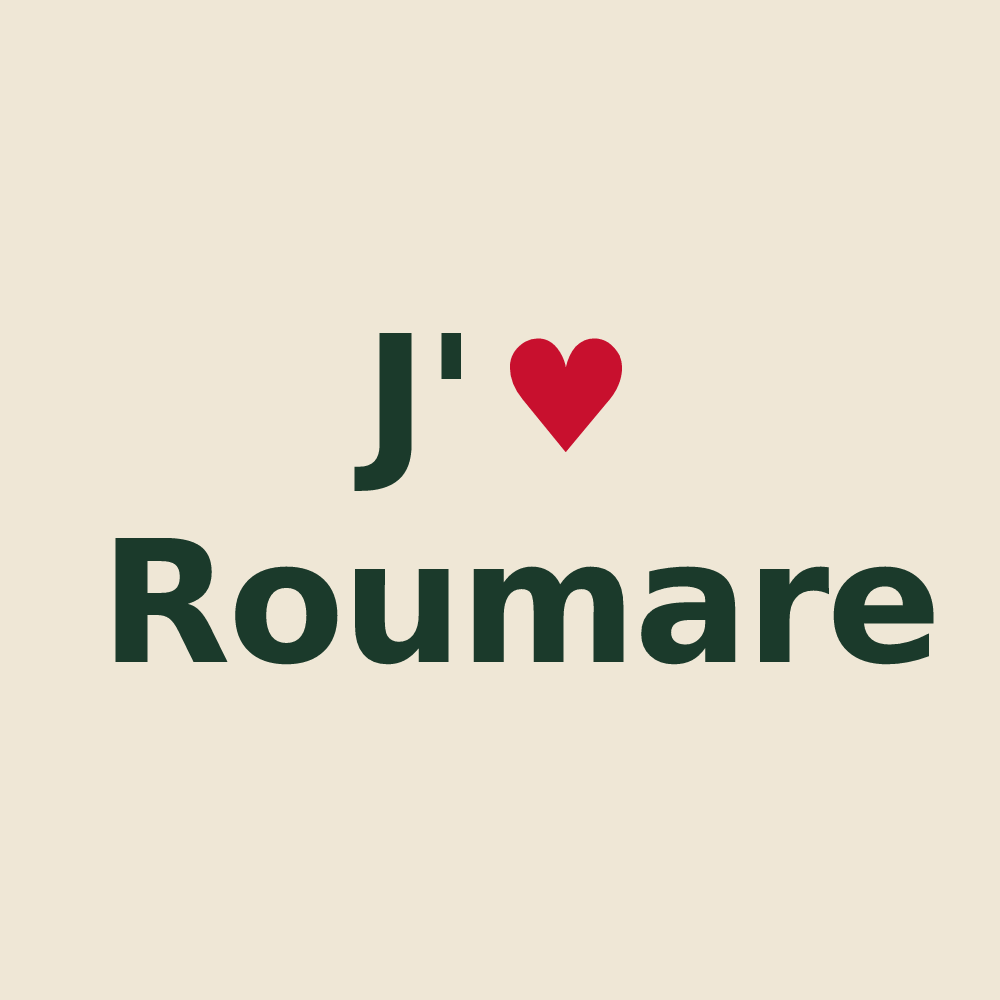 Tote bag personnalisé Roumare — design J'aime Roumare