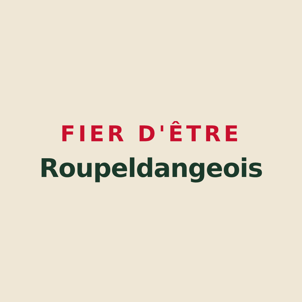 Tote bag « Fier d'être Roupeldangeois » — design pour Roupeldange