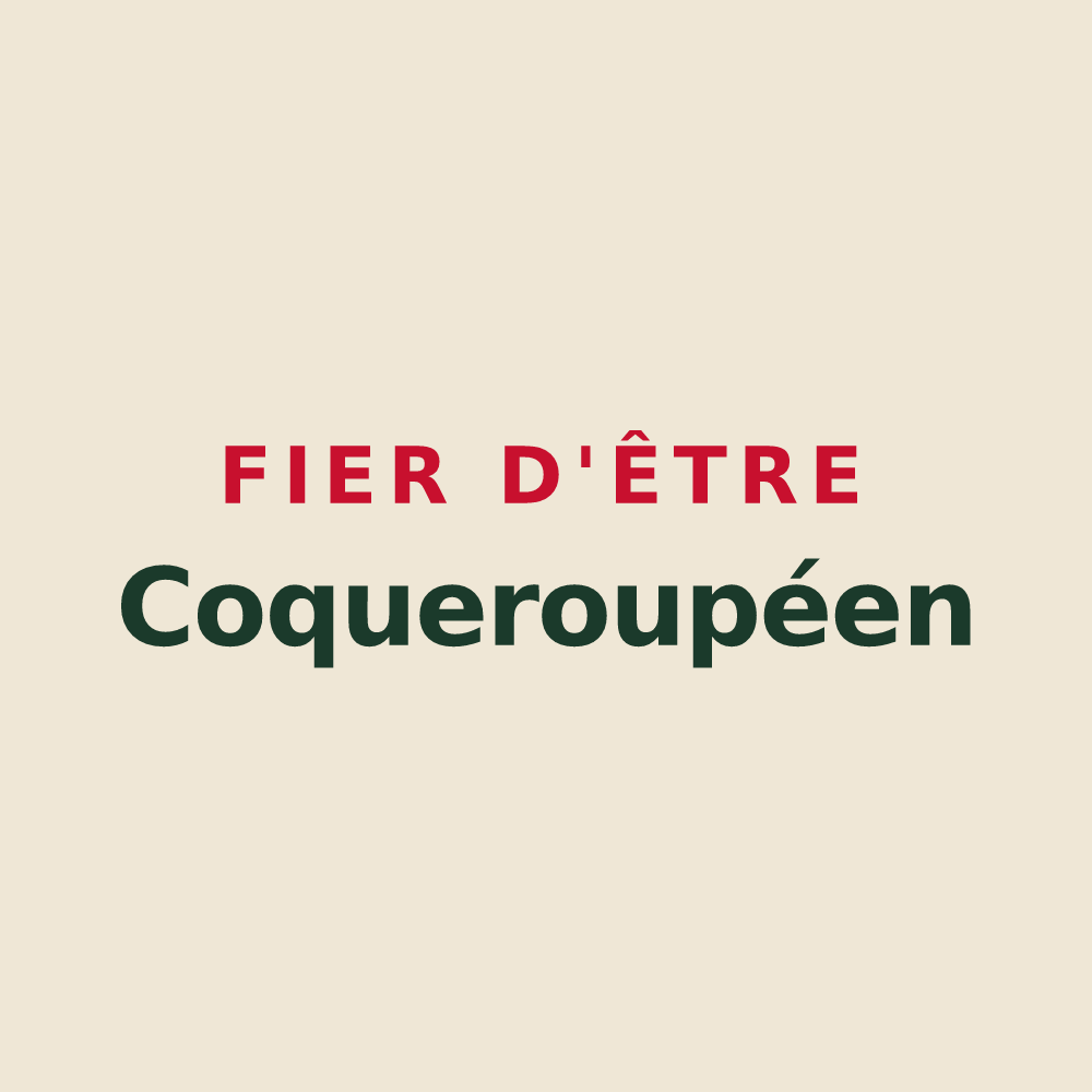 Tote bag « Fier d'être Coqueroupéen » — design pour Rouperroux-le-Coquet