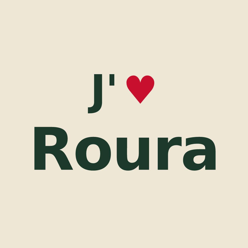 Tote bag personnalisé Roura — design J'aime Roura