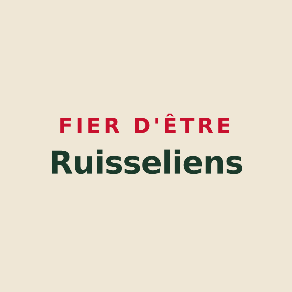 Tote bag « Fier d'être Ruisseliens » — design pour Rousseloy