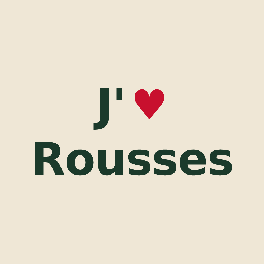 Tote bag personnalisé Rousses — design J'aime Rousses