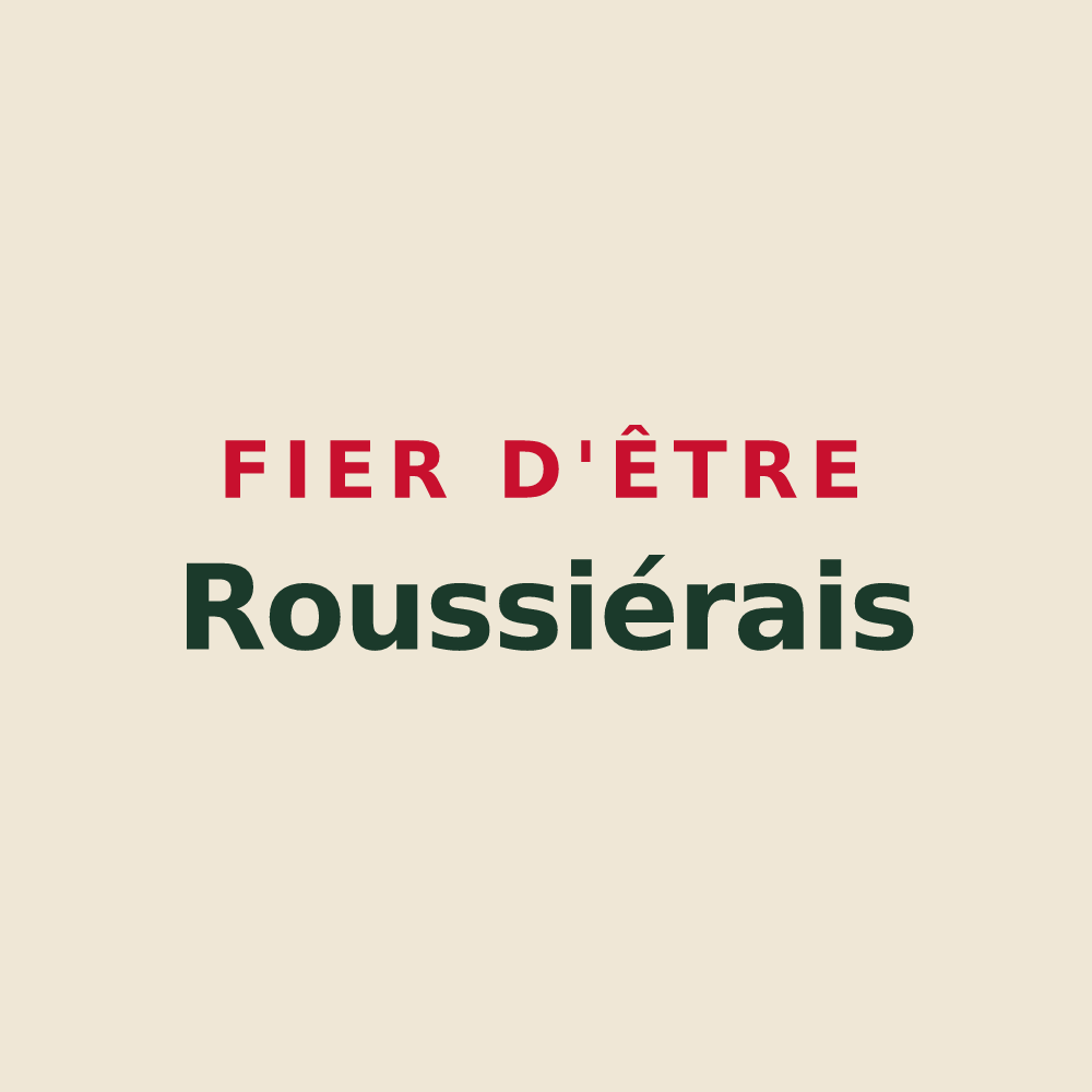 Tote bag « Fier d'être Roussiérais » — design pour Roussieux