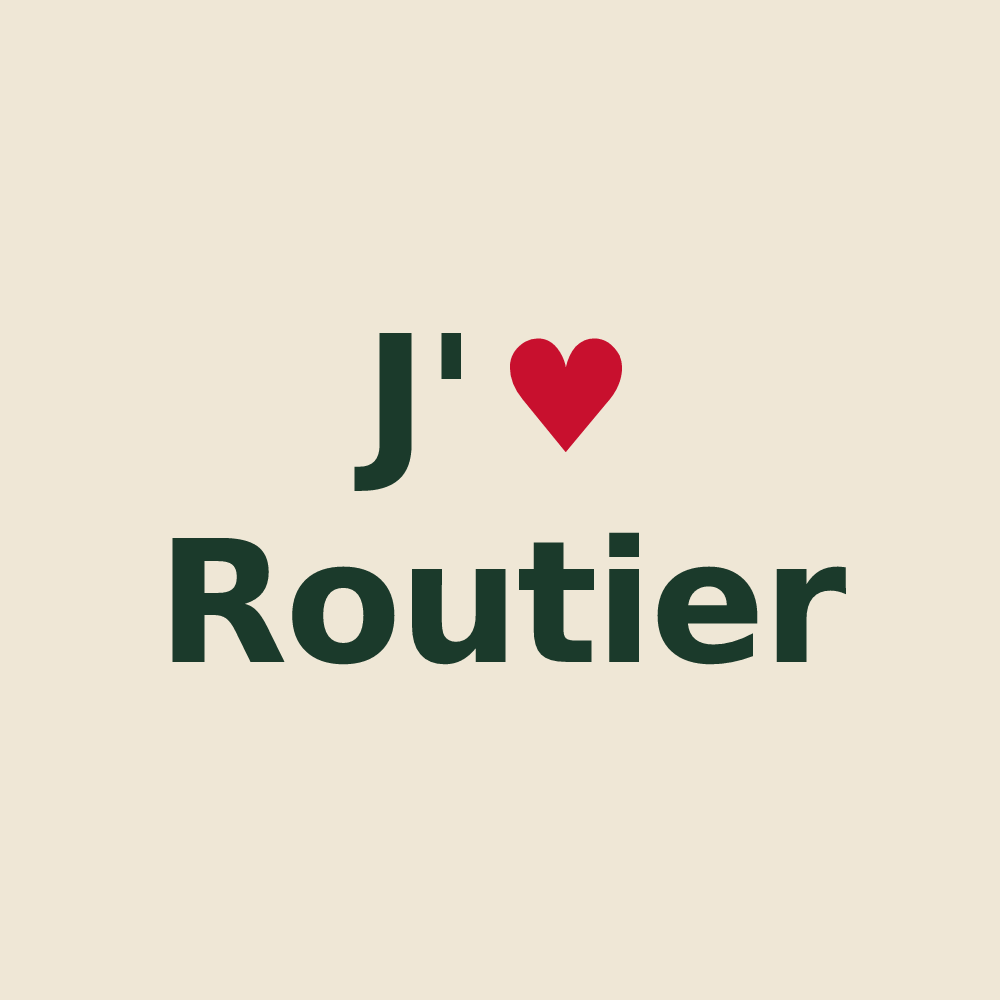 Tote bag personnalisé Routier — design J'aime Routier