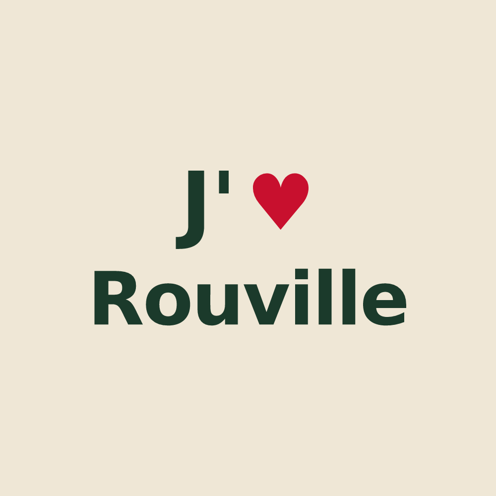 Tote bag personnalisé Rouville — design J'aime Rouville