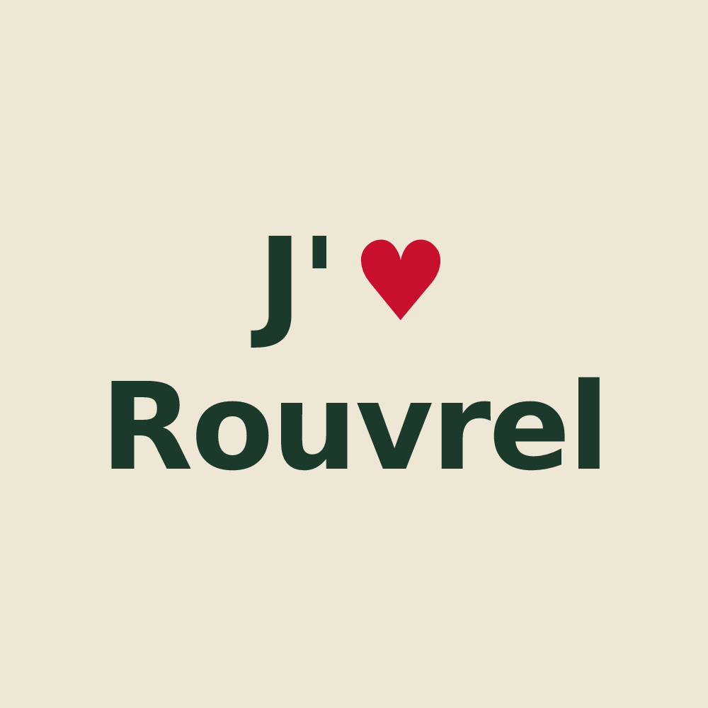 Tote bag personnalisé Rouvrel — design J'aime Rouvrel