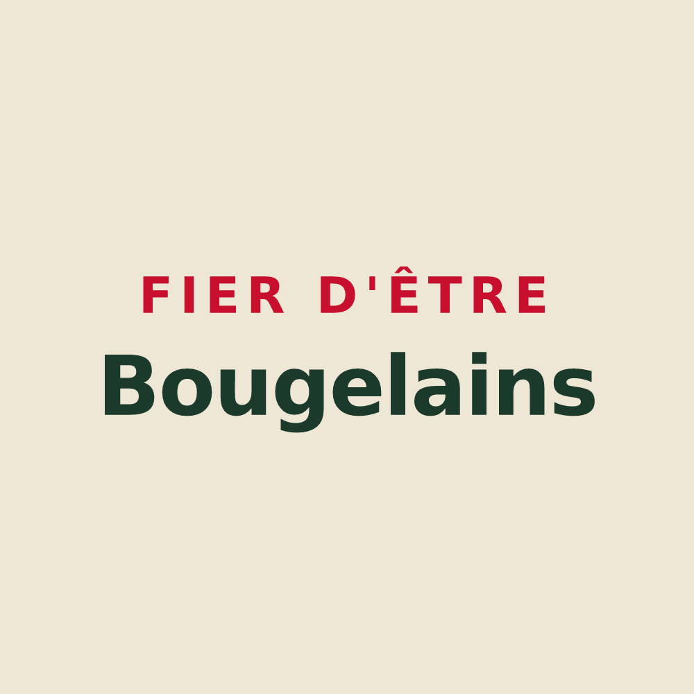 Tote bag « Fier d'être Bougelains » — design pour Rouvres-les-Vignes