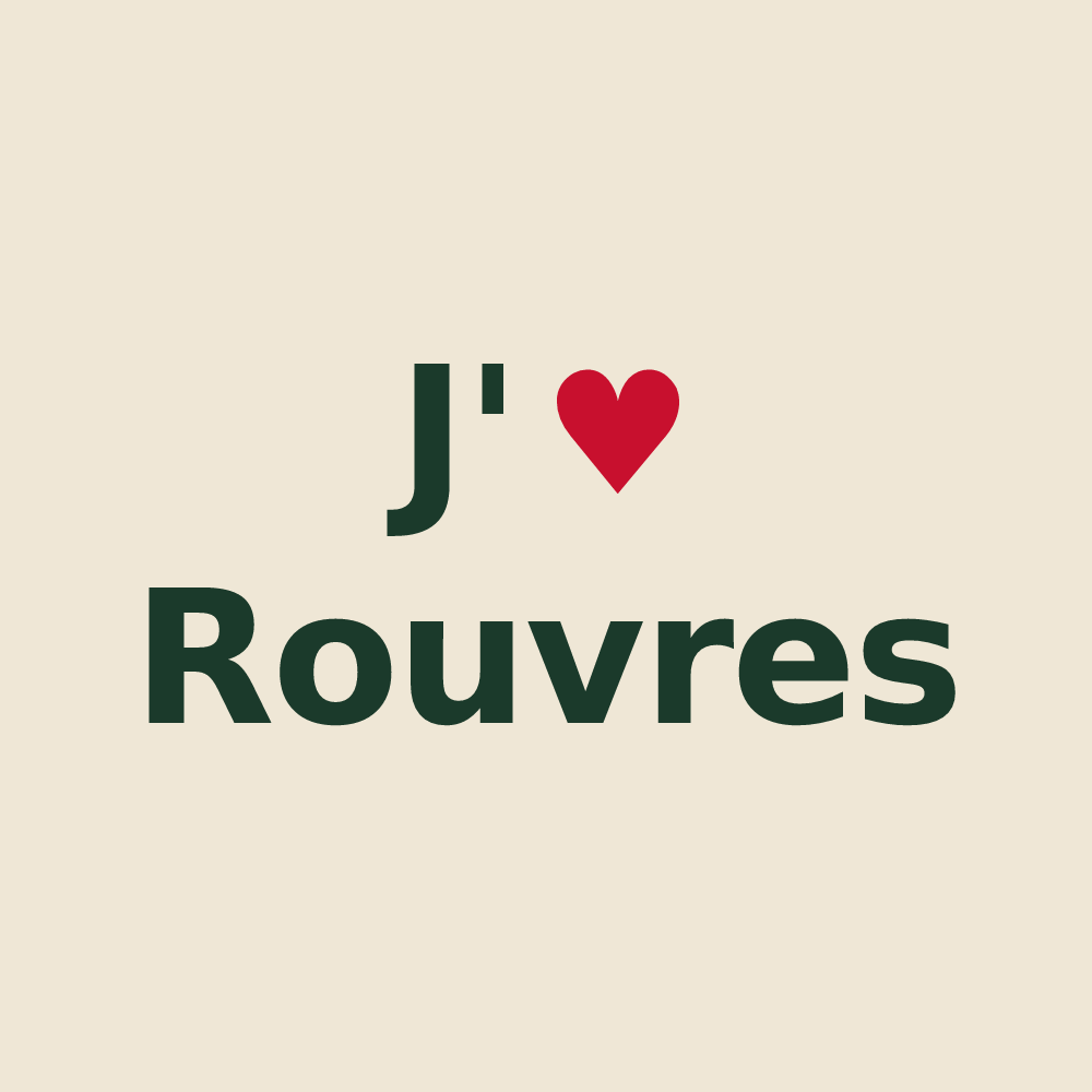 Tote bag personnalisé Rouvres — design J'aime Rouvres