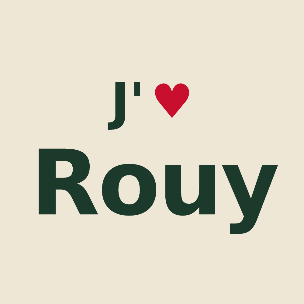 Tote bag personnalisé Rouy — design J'aime Rouy