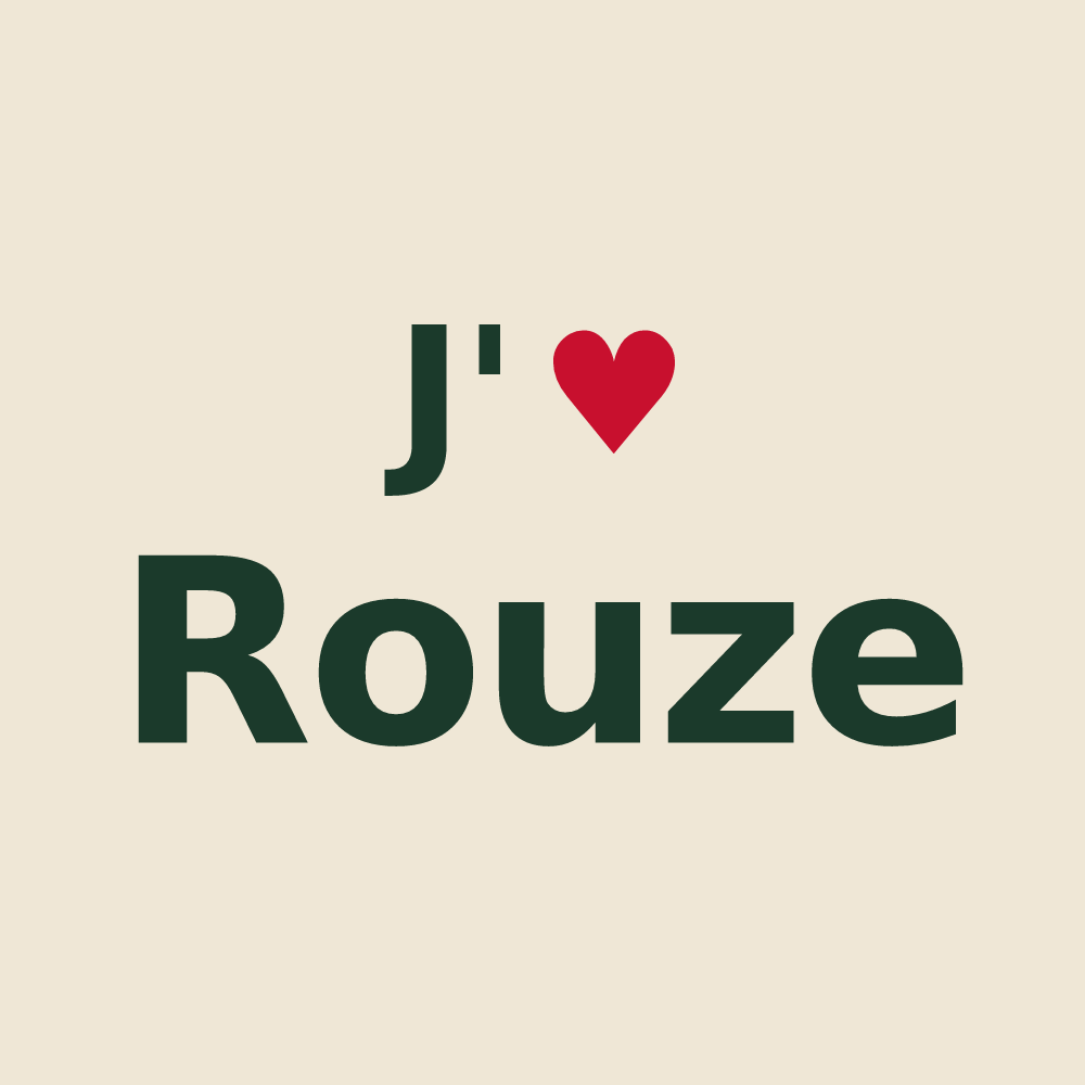 Tote bag personnalisé Rouze — design J'aime Rouze