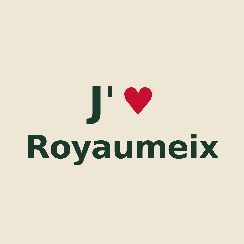 Tote bag personnalisé Royaumeix — design J'aime Royaumeix
