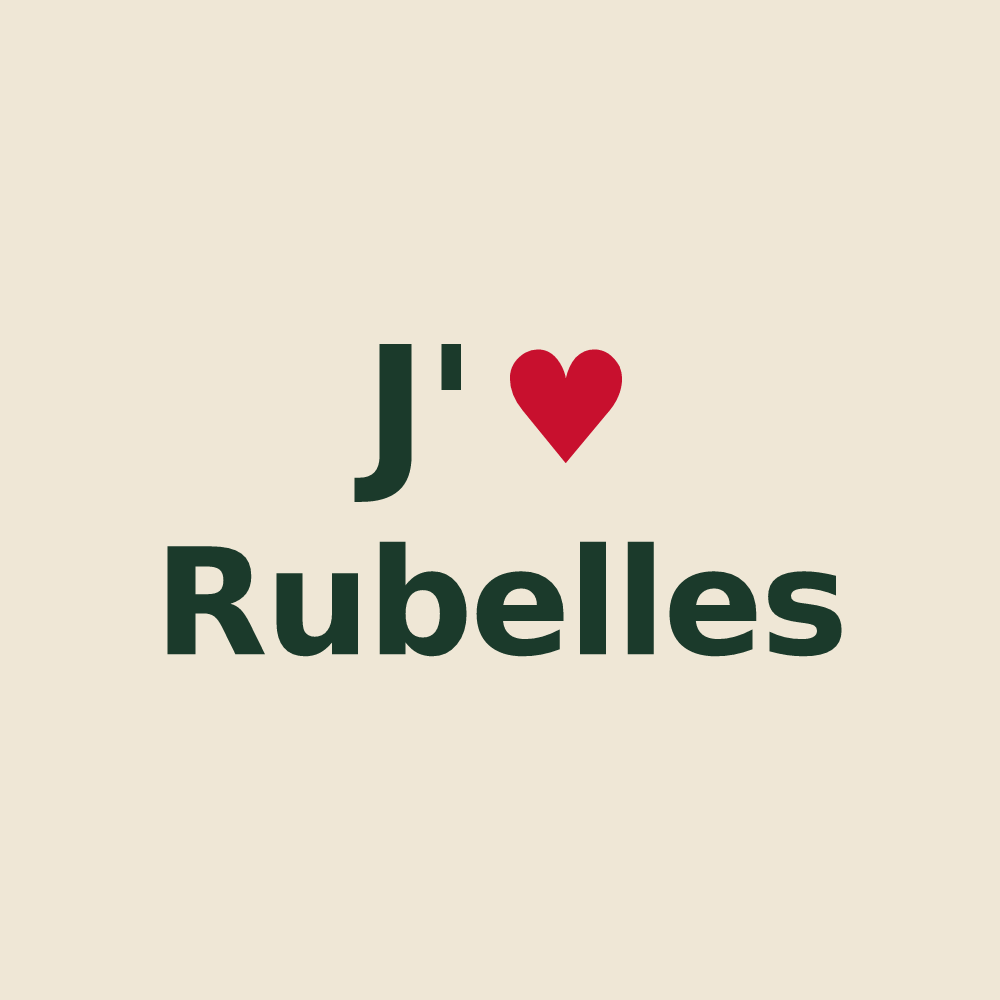 Tote bag personnalisé Rubelles — design J'aime Rubelles