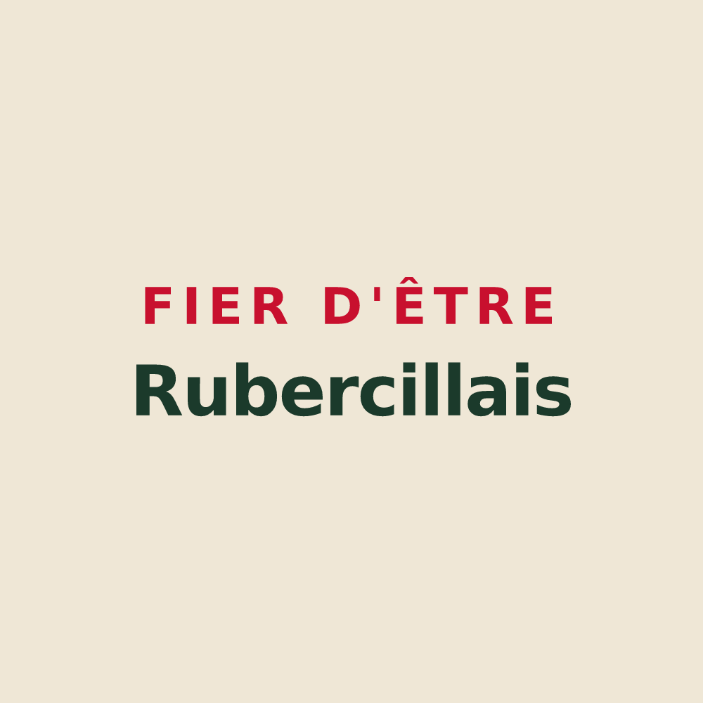 Tote bag « Fier d'être Rubercillais » — design pour Rubercy