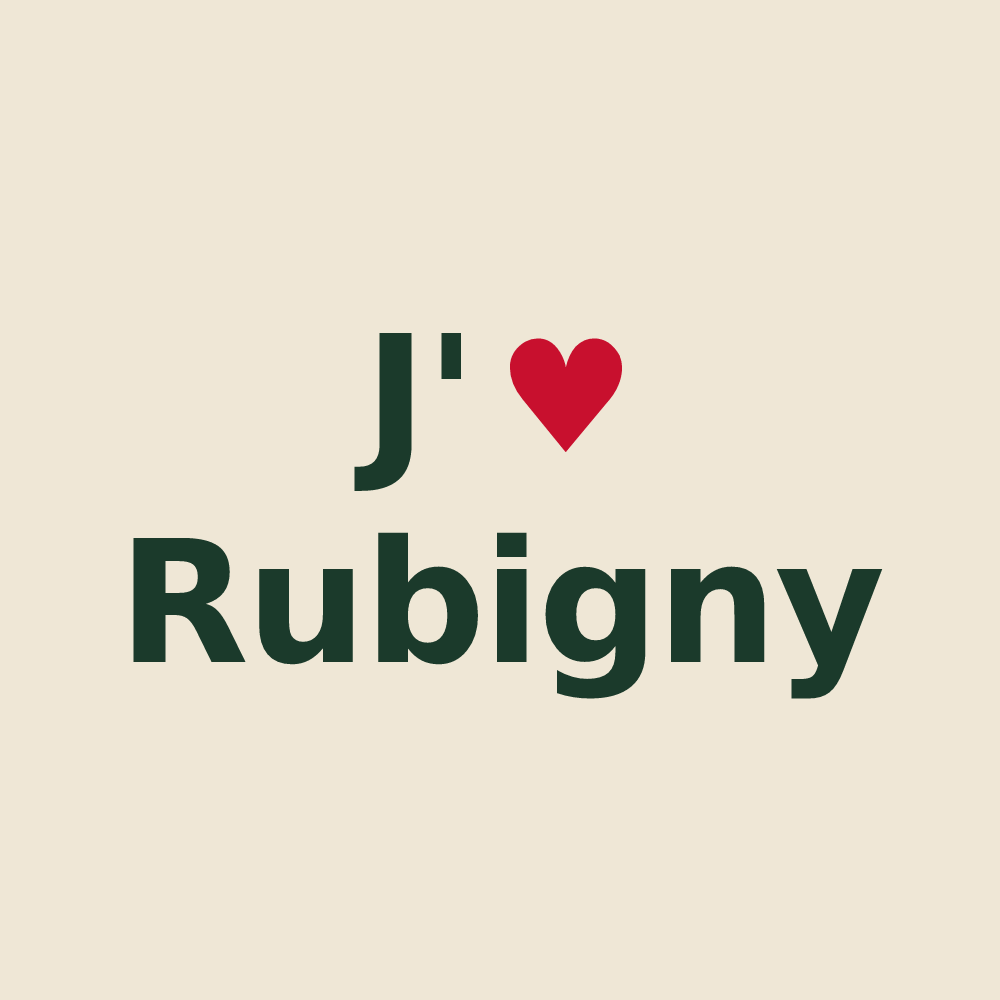 Tote bag personnalisé Rubigny — design J'aime Rubigny