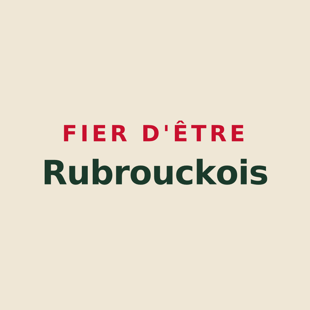 Tote bag « Fier d'être Rubrouckois » — design pour Rubrouck