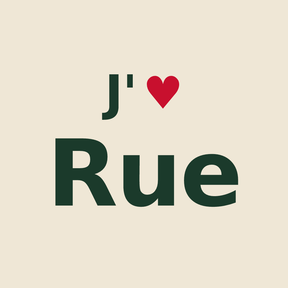 Tote bag personnalisé Rue — design J'aime Rue