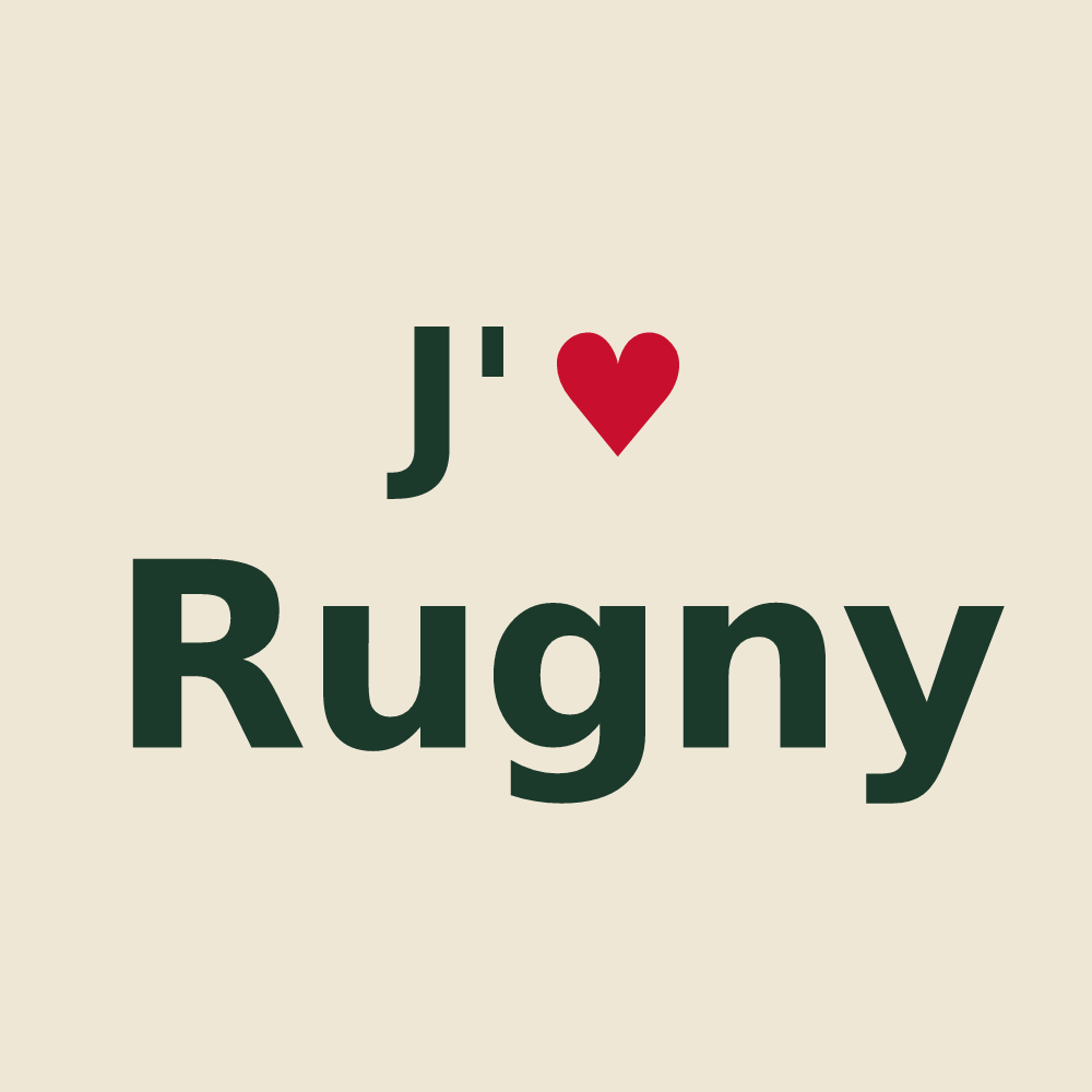 Tote bag personnalisé Rugny — design J'aime Rugny
