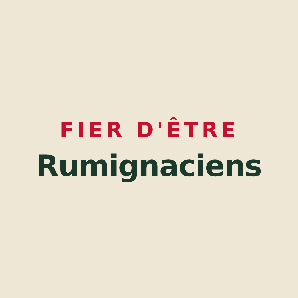 Tote bag « Fier d'être Rumignaciens » — design pour Rumigny