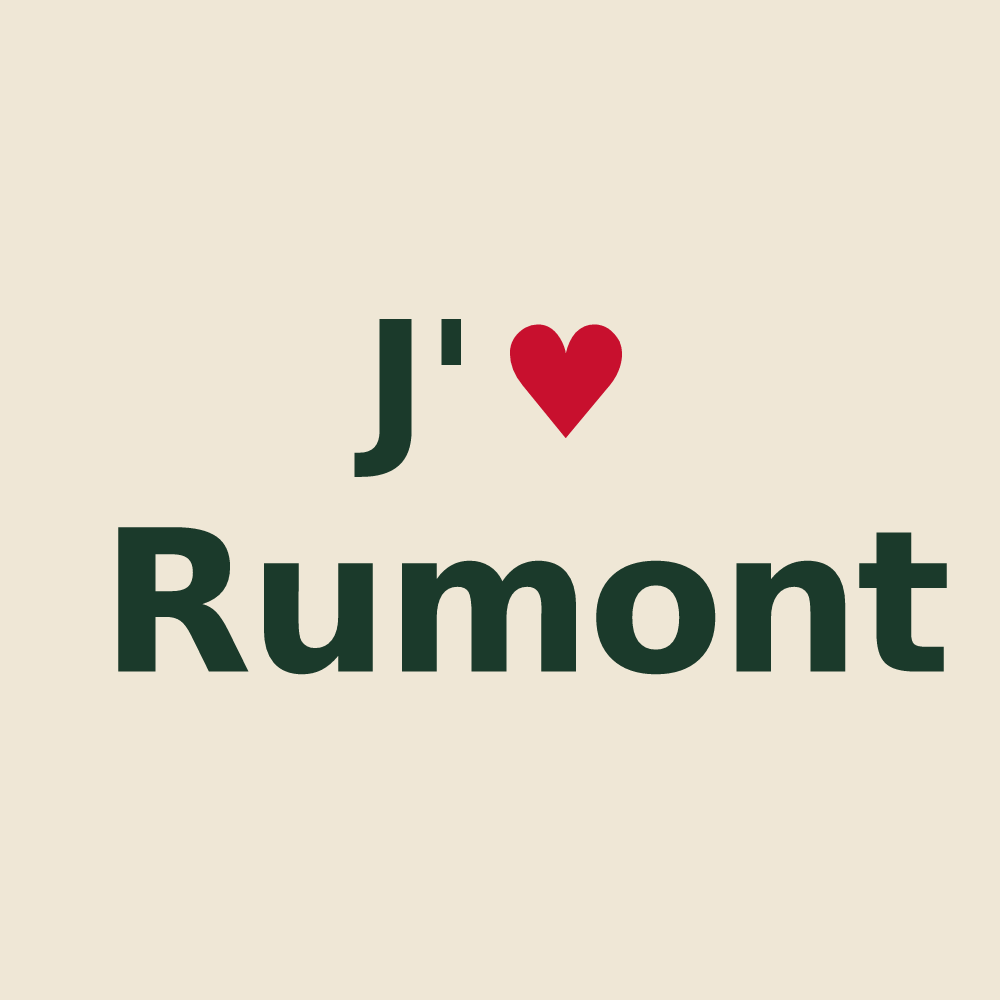 Tote bag personnalisé Rumont — design J'aime Rumont